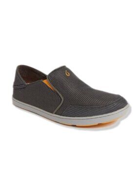 Olukai Noheah Mesh Mens 9.5 Slip On Shoes Grey Casual Comfort Cushion Beach